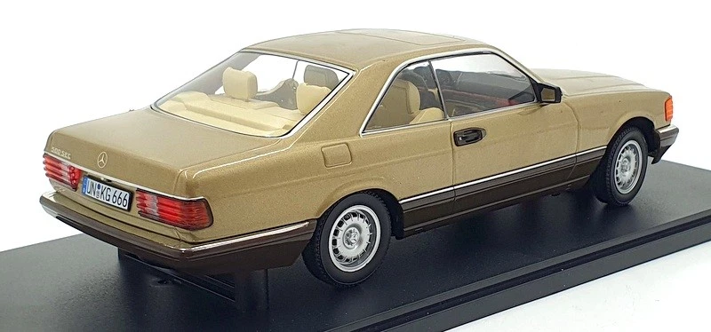 KK 1/18 Scale Diecast KKDC180335 - 1987 Mercedes 500 SEC (C126) - Met Gold - Image 2 of 4