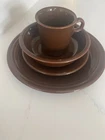 Fiesta Chocolate 4 Piece Place Setting Homer Laughlin USA Dinnerware - Retired