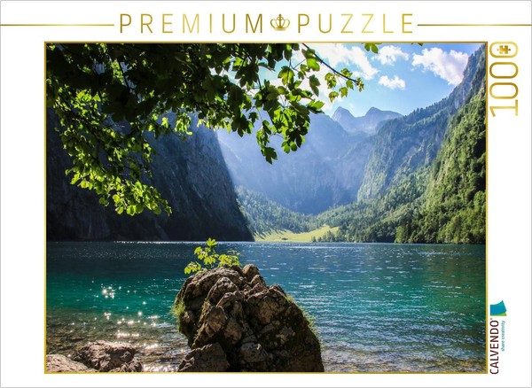 Calvendo Puzzle View Of Lake Obersee | 1000 Pieces, Finished Size 25.2 × 18.9 In-image