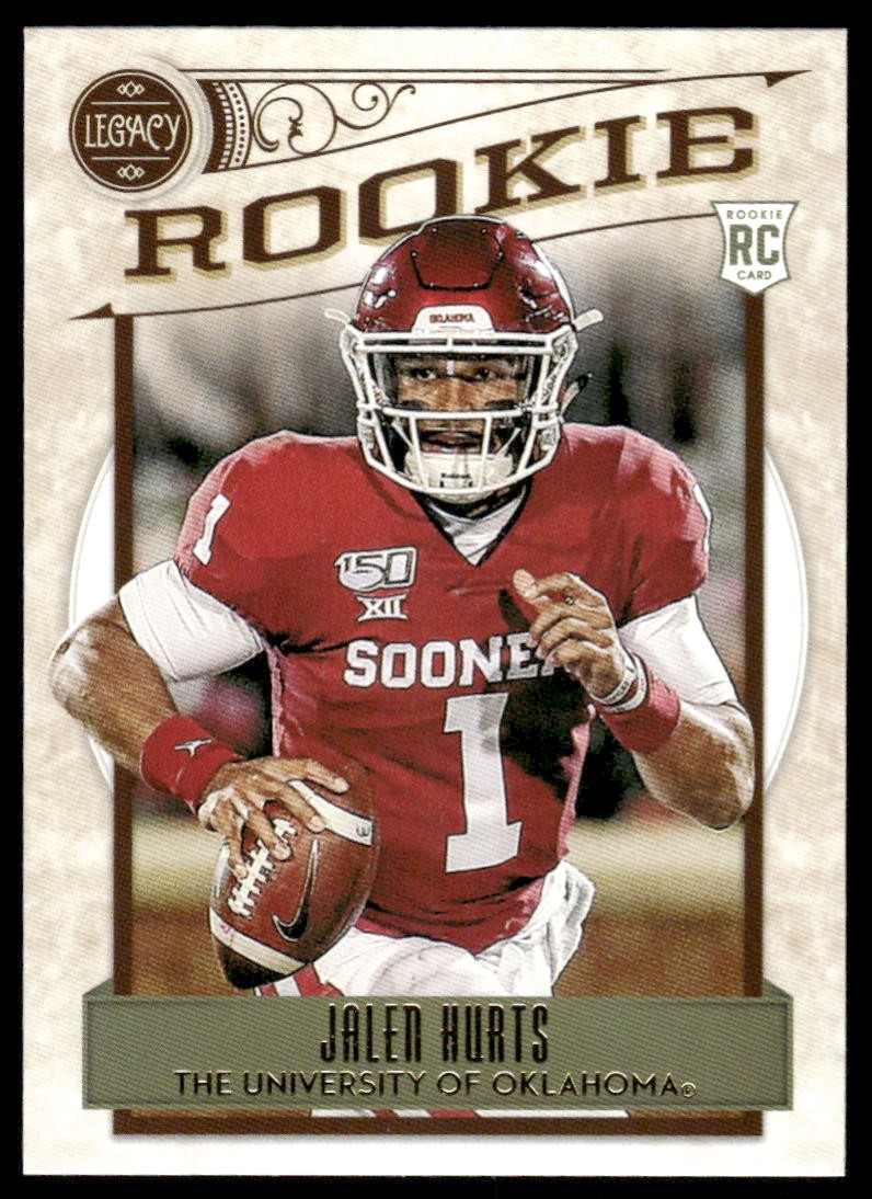 2020 Panini Legacy #142 Jalen Hurts Rookie Oklahoma Sooners NM 53478