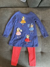 EUC Mini Boden Leggings Long Sleeve Shirt Matching Set Size 5-6