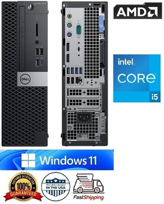 Dell OptiPlex 7080 Desktop Budget Gaming 16GB RAM SSD+HDD AMD Wi-Fi WIN11 Pro
