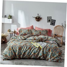 Vintage Style Garden Flower Duvet Cover with Zipper Queen 01 - Vintage Floral