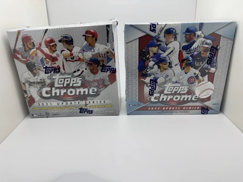 2021 & 2022 Topps Chrome Update 2 Mega Box Sealed Lot!