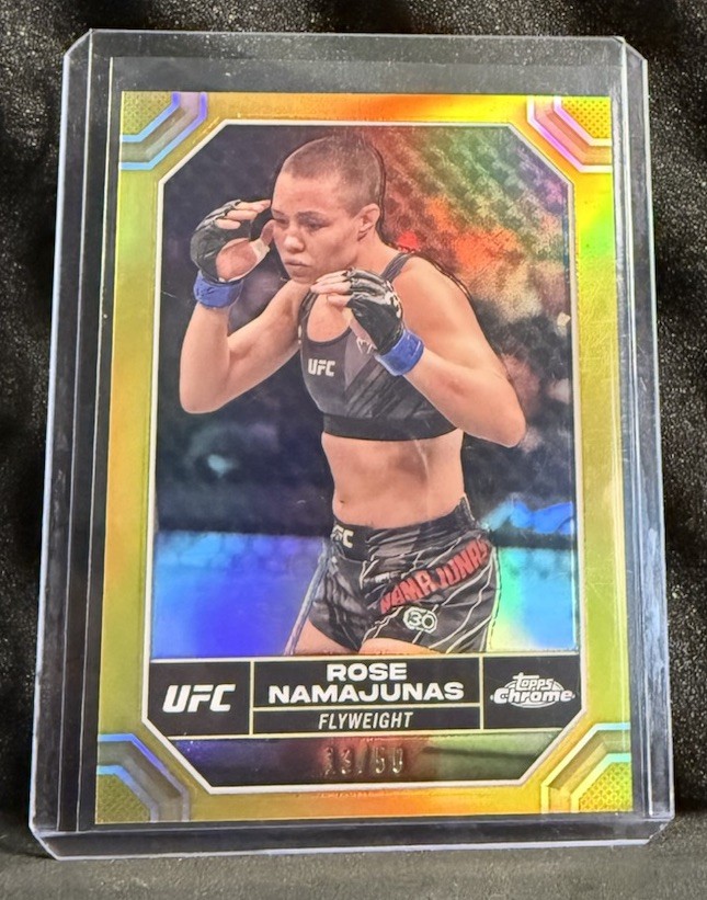 2024 Topps Chrome UFC - Rose Namajunas #169 Gold Refractor /50