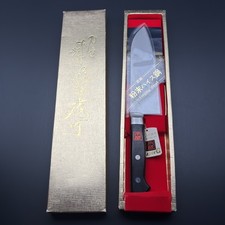 Ichizo 市蔵 165mm Giapponese Damasco Santoku HAP Polvere Acciaio Manico Western Nuovo