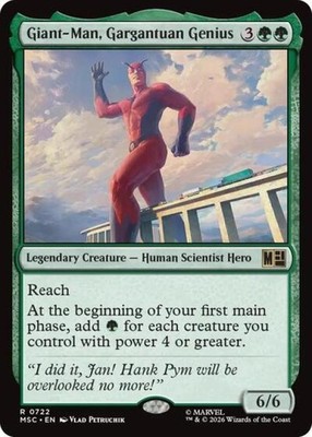 ~ Giant-Man, Gargantuan Genius ~ NM ~ Commander: Marvel Super Heroes ~ MTG ~