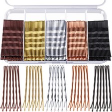 Large Bobby Pins for Thick Hair - 250pcs, 2.75" Hair Pins in 5 Colors for Women