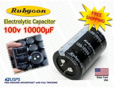 10,000UF 100V Electrolytic Capacitor - HIGH capacity - FREE SHIPPING