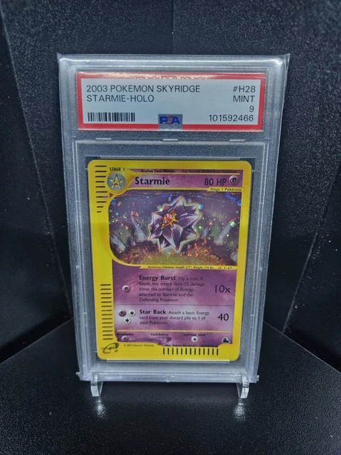 2003 POKEMON SKYRIDGE #H28 STARMIE-HOLO PSA 9 *SWIRL*