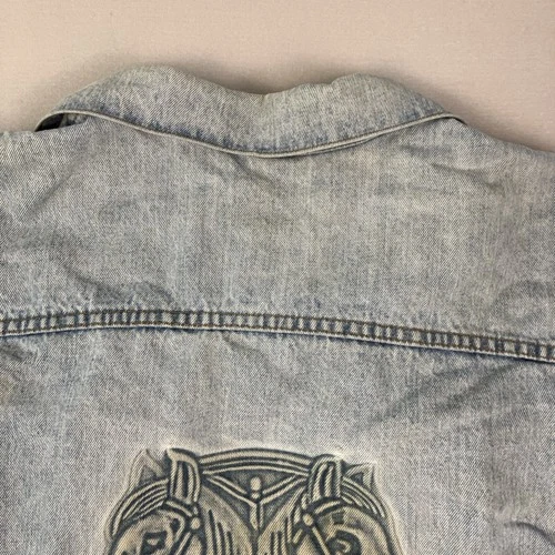 Vintage International Brotherhood Of Teamsters Denim Jacket 3-XL USA Made image 8