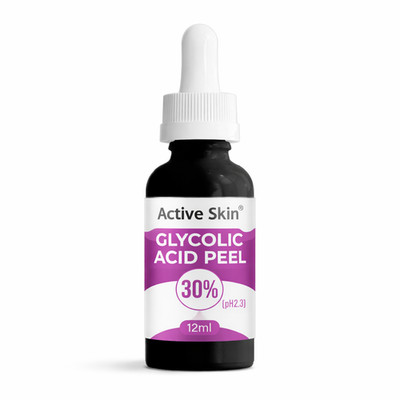 Active Skin 30% Glycolic Acid Peel AHA Exfoliating Facial Treatment Serum 12ml