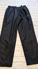 Vintage Nike Men  s Large Black Nylon Windbreaker Track Pants, EUC