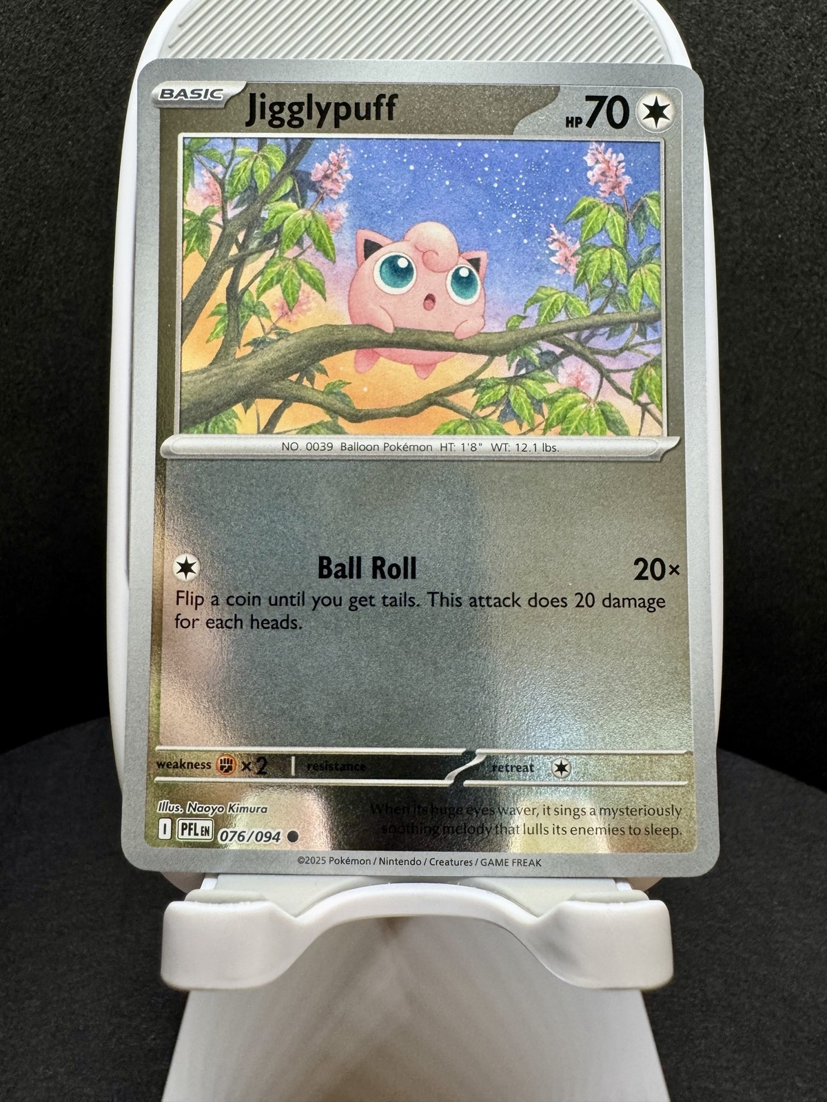 Pokemon ME02: Phantasmal Flames #076/094 Jigglypuff - Reverse Holo - MINT