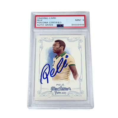 Pele Signed 2013 Topps Allen & Ginter's   PSA Autograph 9