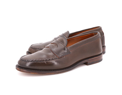 $850 | ALLEN EDMONDS PATRIOT 7.5 EEE BROWN SHELL CORDOVAN LOAFER HALF STRAP