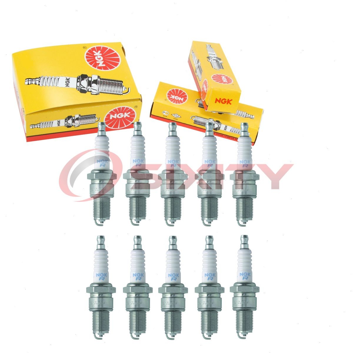 10 pc NGK 6770 BPR2ES BLYB Standard Spark Plugs for W9EXU W9EXR-U W9EP ar