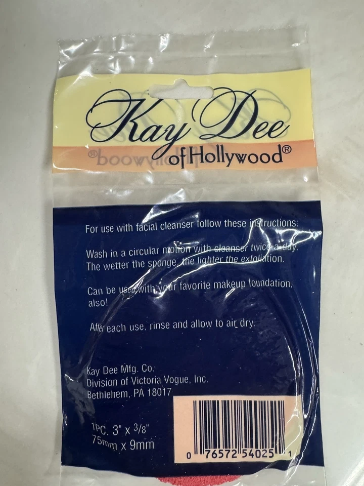 6 x Esponja Cosmética Kay Dee Hollywood Exfoliación Suave para Piel Normal a Seca Foto 3 de 4