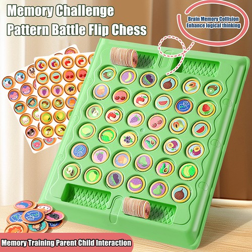 1 Set Animal Flip Chess Classic Strategy Board Game Kids Activity Toy*A - Imagen 9 de 10