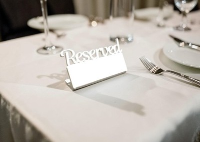 6 Stück Acryl Tischschilder für Hochzeiten und Veranstaltungen