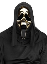 Scream Ghostface - Halloween Maske gold-metallic - Die ikonische Scream Maske in
