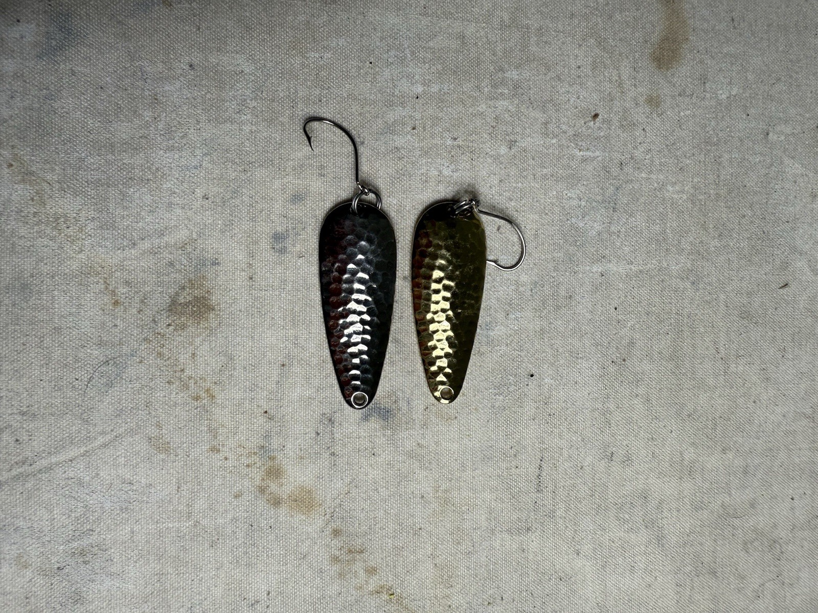 20 Vintage Fishing Lures Trolling Spoons Gold Silver Orange STEE LEE Freshwater - Image 8