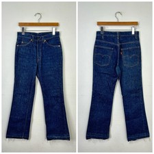 80s vintage levis 517 dark wash flare jeans boot cut denim pants size 30 865513