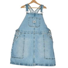 VTG Y2k 90s Tommy Hilfiger Jeans Denim Overall Dress Light Wash XL