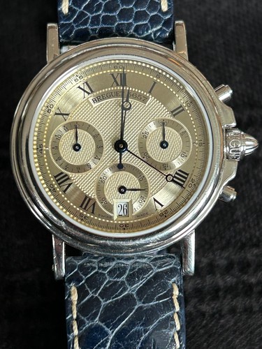 Breguet Marine Chrono Platinum  3460PT Breguet factory service 11/24/25 mint