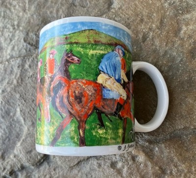 CHALEUR Impressionists DEGAS Horse Racing Equestrian Jockey Art Coffee Mug Cup
