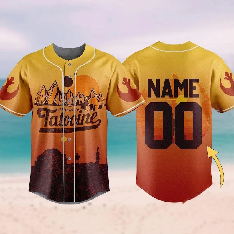 Personalized Star Wars Welcome To Tatooine Sunset Baseball Jersey Shirt