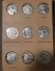 Vintage AMC Cartoon Celebrities (35) - 1oz .999 Fine Silver Rounds Set In Album