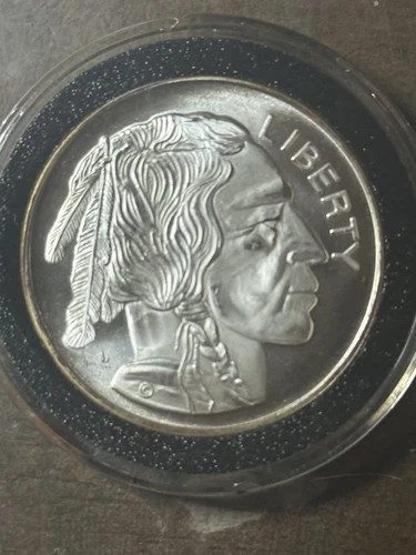 INDIAN HEAD BUFFALO One Troy Ounce PURE 999 SILVER ROUND