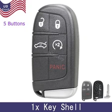 For 2014 2015 2016 2017 2018 Dodge Charger Keyless Remote Car Key Fob Shell Case