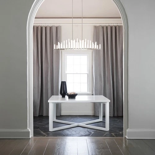 Fredrick Ramond FR46108 Brass Trinity 50 Light 48"W Led Linear Chandelier - Picture 3 of 9