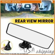 Car Truck Interior Rear View Mirror Wide Suction Cup Mirror Universal Adjustable