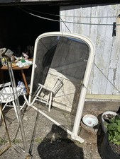 Vintage Shabby Chic Arched Wall Mirror White Wooden Frame Large Rustic