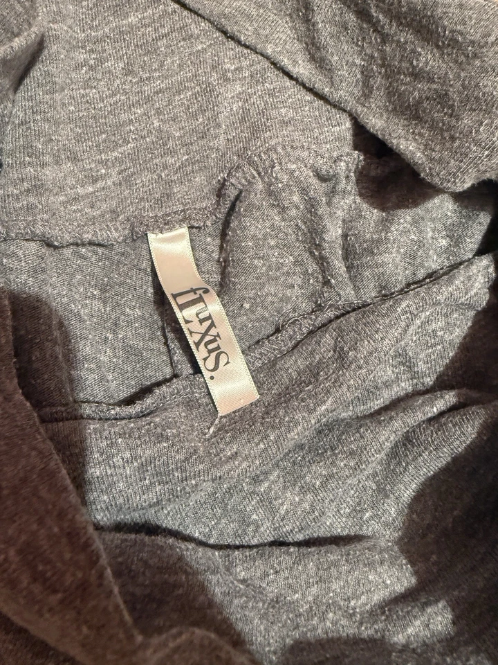 Fluxus Womens Pants S Small Gray Leggings Pockets High Waisted Comfortable - Image 4 of 4