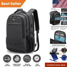 Versatile 17-Inch College Backpack with USB Port - Water-Resistant  Stylish