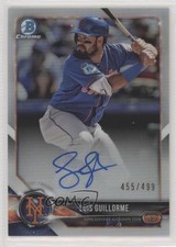 2018 Bowman Chrome Prospect Refractor 455/499 Luis Guillorme #BCPA-LG Auto 0c6