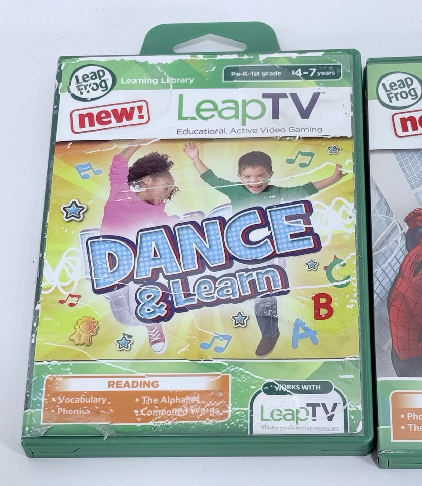 LeapFrog LeapPad Explorer Cartridges Spider-Man, Dora, Barbie, Sofia  Lot of 6 - Image 2 of 4