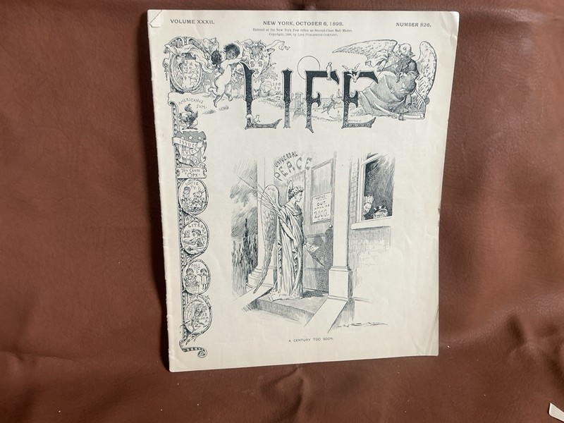 Vintage life (3) Magazines: 10-06-1896, 02-15-1900, 08-23-1900 (lot 3)