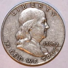 1960-D FRANKLIN HALF DOLLAR - Very Fine - #3029EB