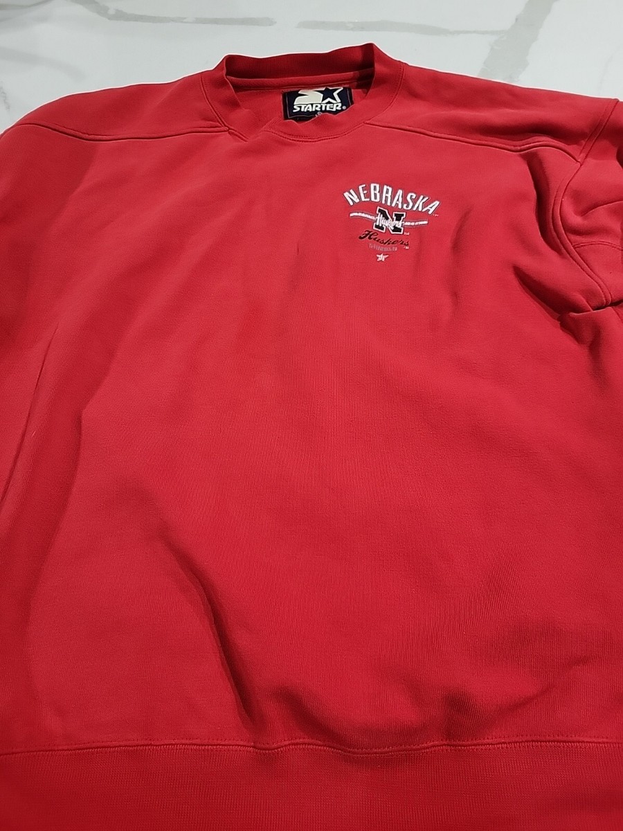 Nebraska Cornhuskers Crewneck Sweatshirt - Arch & Logo Game Day Pullover, Red, XX-Large - View #4