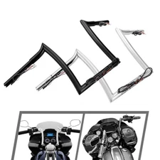 Pre-Wred 12'' Rise Ape Hanger Handlebar For Harley Road Glide Special 2015-2023