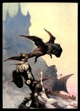 Frank Frazetta Fantasy Art Exotic Sexy Pin Up Card 73 Kavins World Dragon Girl