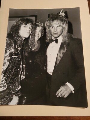 John Bon Jovi,  David Lee Roth VINTAGE Original PRESS PHOTO 7x9 1988 