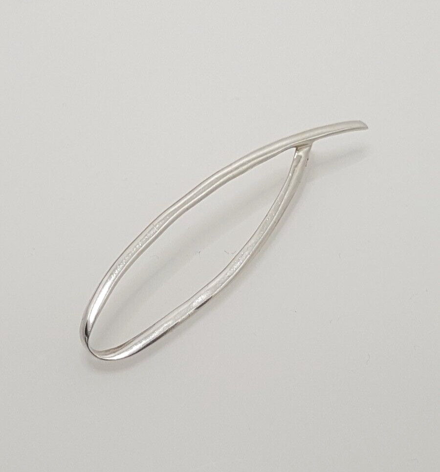 Gorgeous Sparkling Artistic Long Loop Pendant 925… - image 13