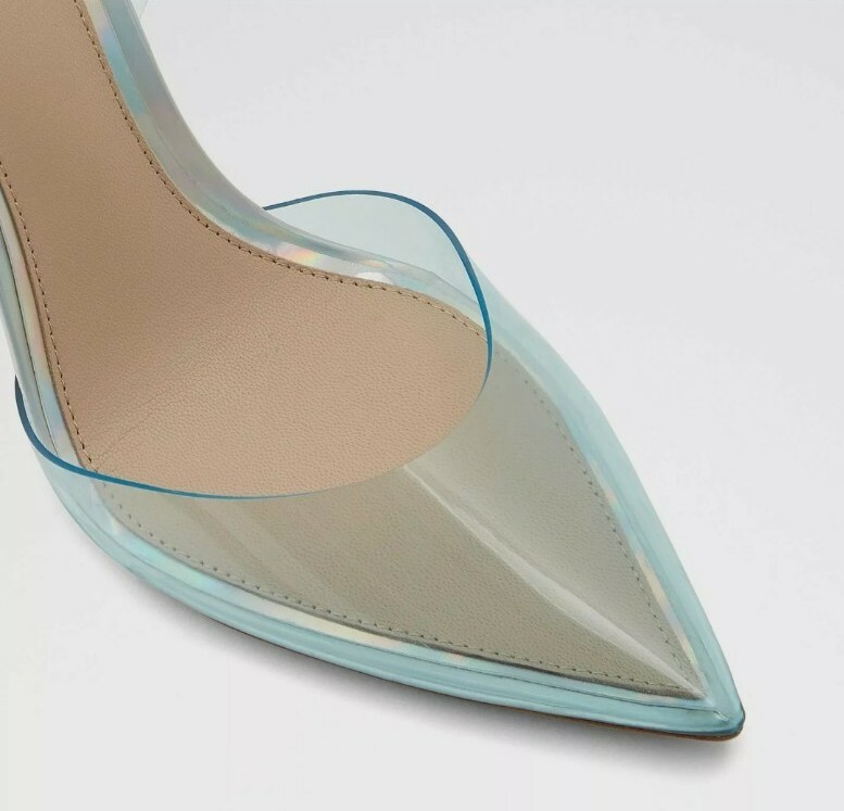 Aldo X Disney Glassslipper in Blue Block Heels. Cinderella
