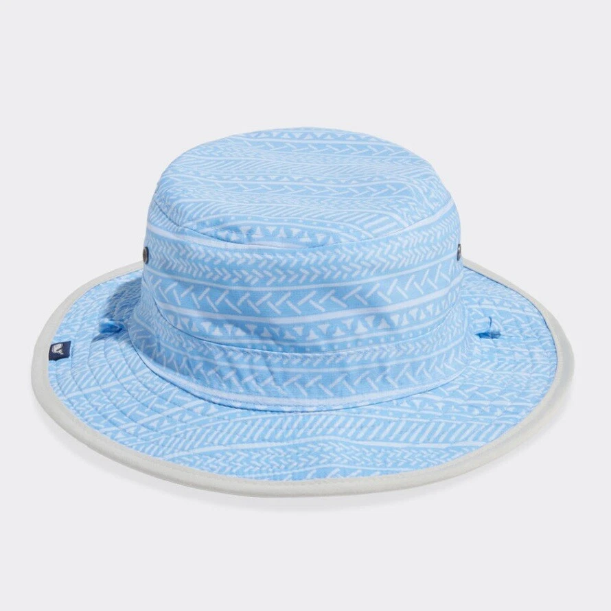 Vineyard Vines Bucket Hat WoodBlock/Blue Size M/L Unisex Pull-string Reversible